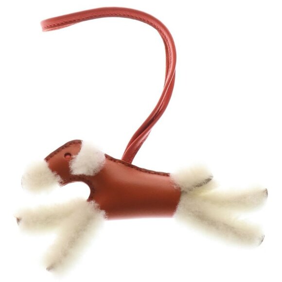 Hermes Handbags - Hermes Buddy Bag Charm Agneau Milo Mouton Sesame Bag Red White